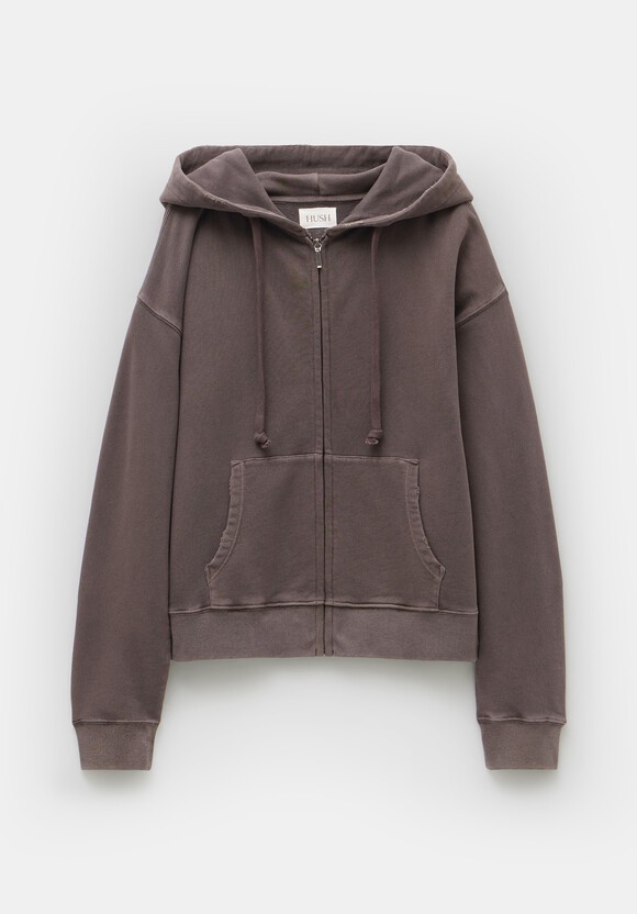 Dorian Cotton Zip Front Hoodie