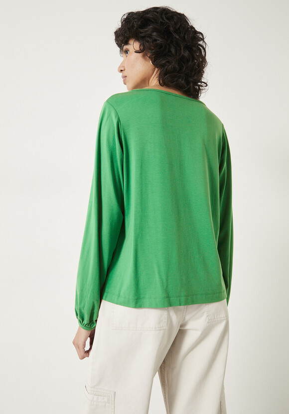 Willow Gathered Neck Jersey Top