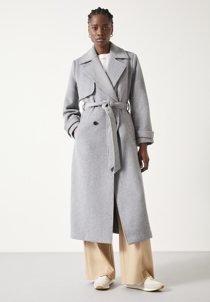 EACH X OTHER Double-breasted mélange wool-blend tweed coat