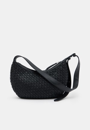 Lydia Weave Leather Crossbody Bag