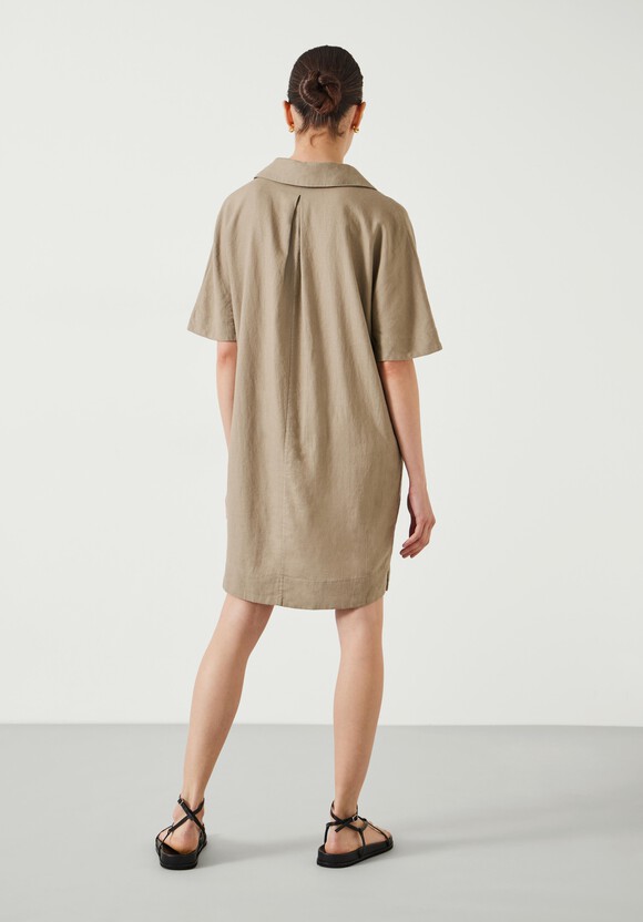 Orla Mini Linen Polo Dress