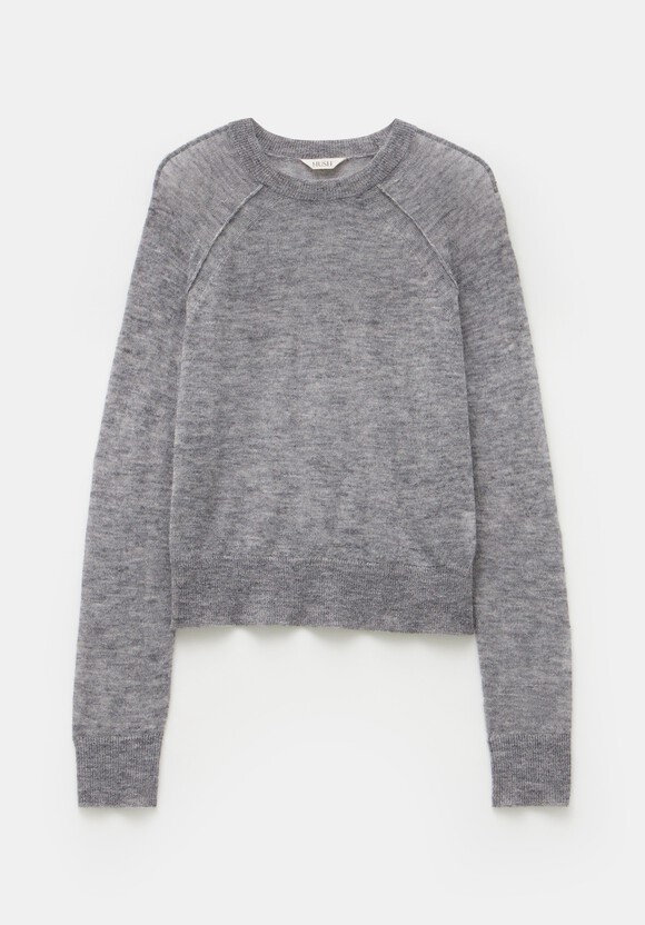 Elsie Gauzy Wool Blend Crew Jumper