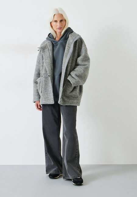 Kai Cocoon Toggle Wool Blend Jacket