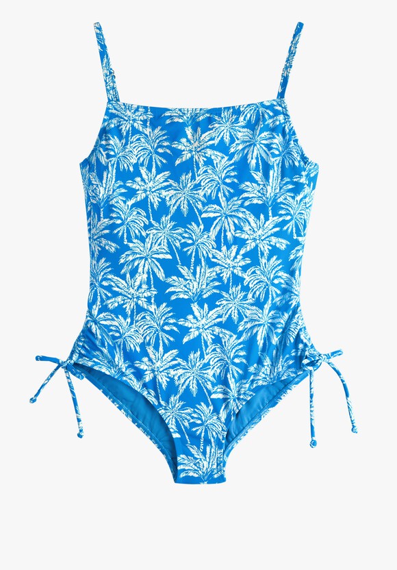 Square Neck Swimsuit | Sketchy Palms | hush