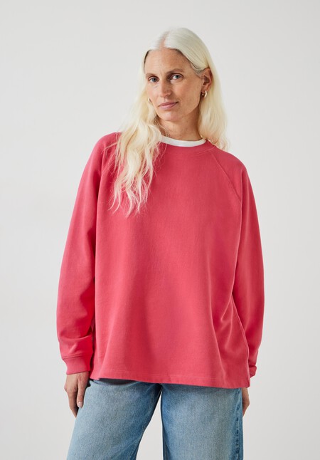 Verne Cotton Oversized Raglan Sweatshirt