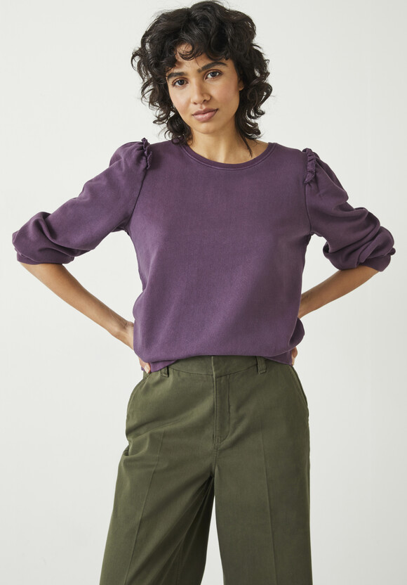 Emilia Cotton Ruffle Sweatshirt