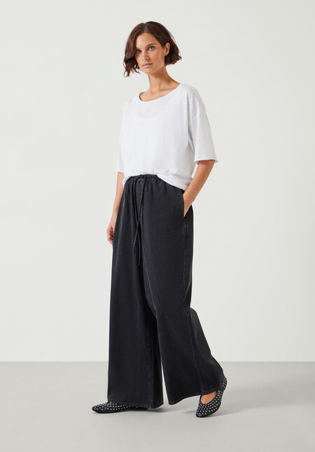 Clio Wide Leg Tie Waist Jeans