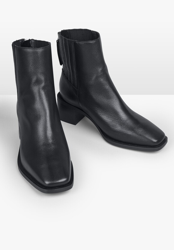 Rye Leather Square Toe Boots