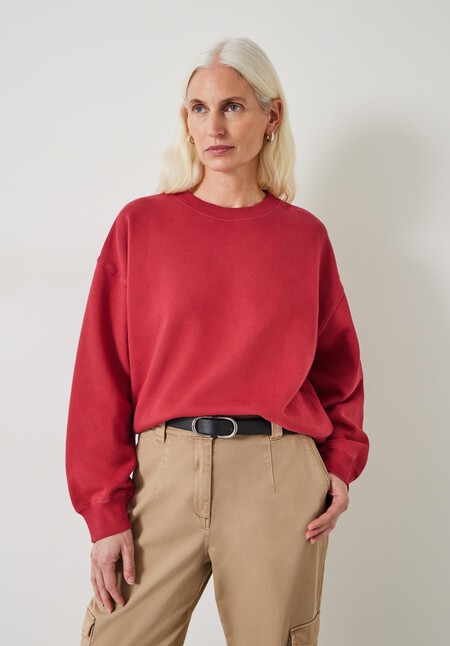 Rozanne Cotton Boxy Sweatshirt