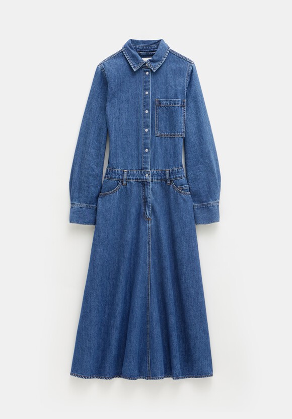 Bella Midi Denim Dress