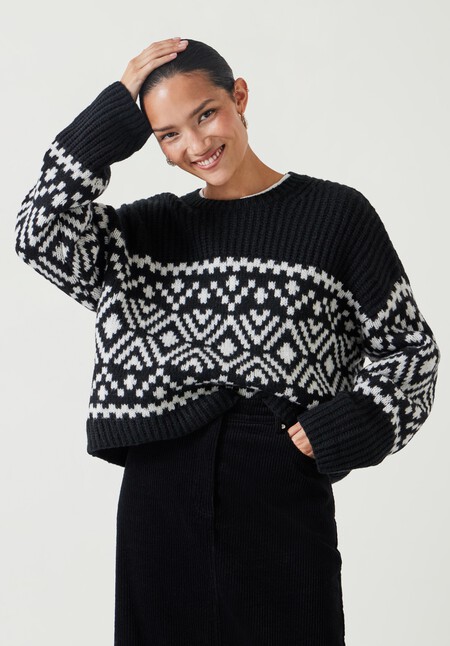 Kelsey Relaxed Fairisle Knitted Jumper