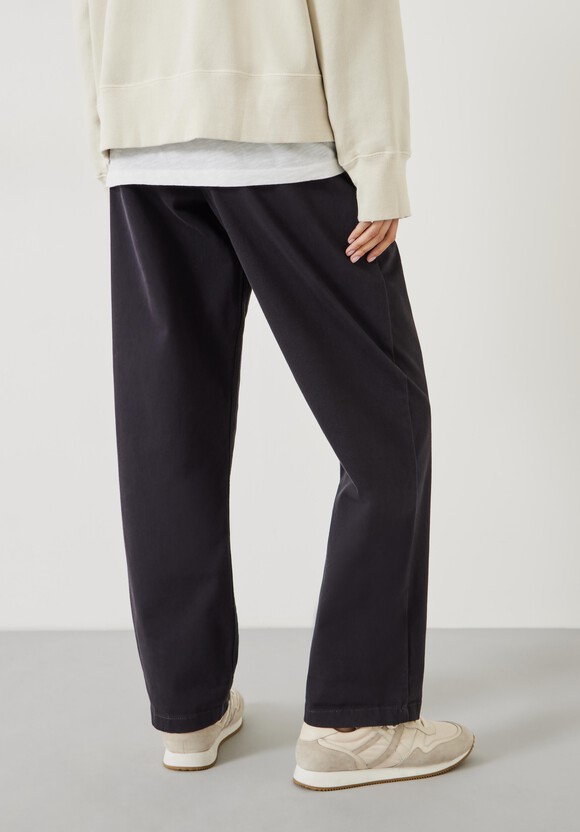 Imogen Cotton Trousers | Washed Black | hush