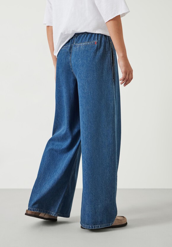 Clio Wide Leg Tie Waist Jeans