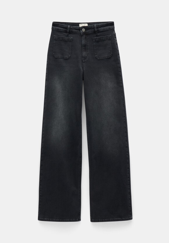 Rowan Flared Jeans | Washed Black | hush