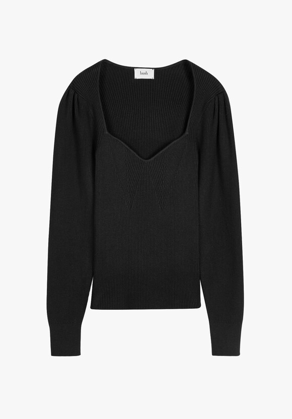 Engineered Rib Knitted Top