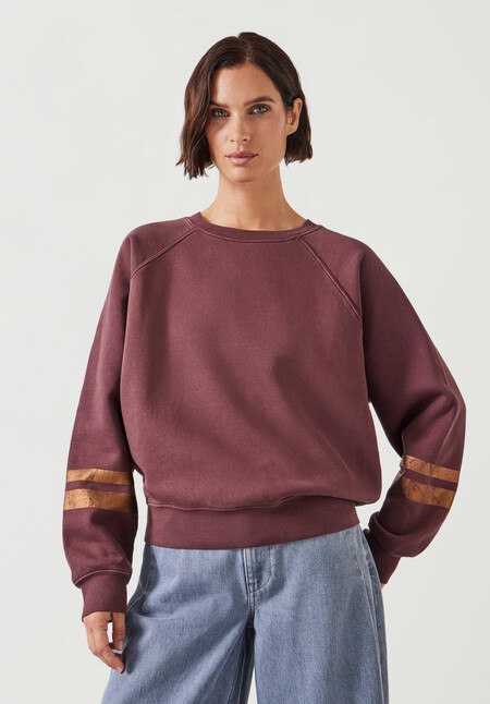 Gemma Foil Stripe Sweatshirt