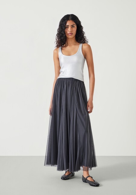 Millie Godet Maxi Skirt