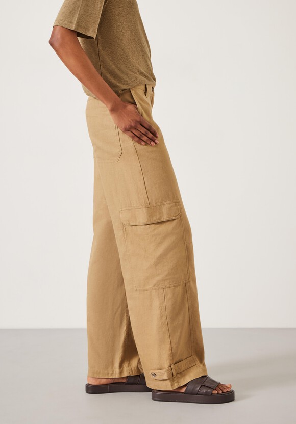 Nova Linen Cargo Trousers