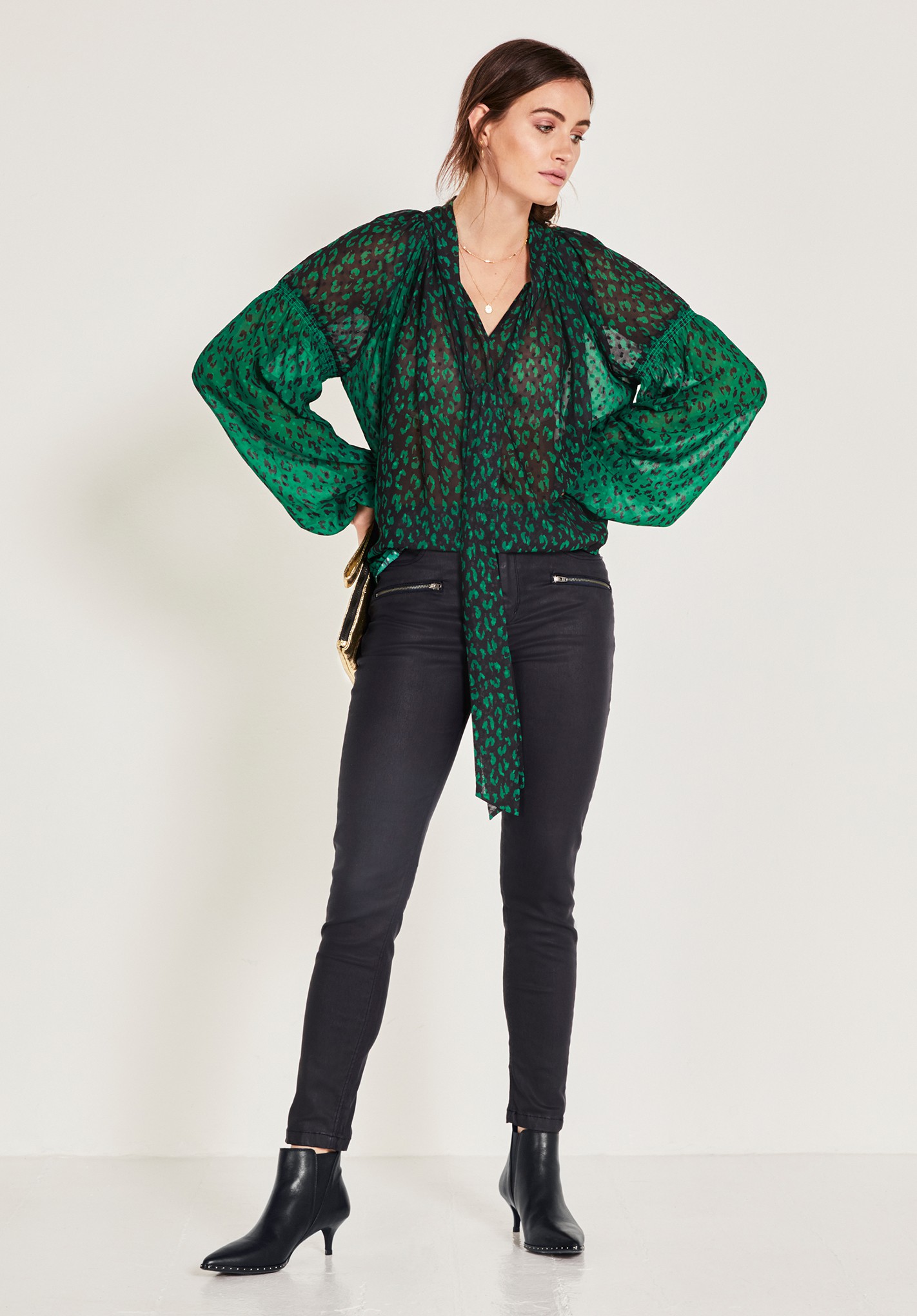 hush oversized leopard sweatshirt