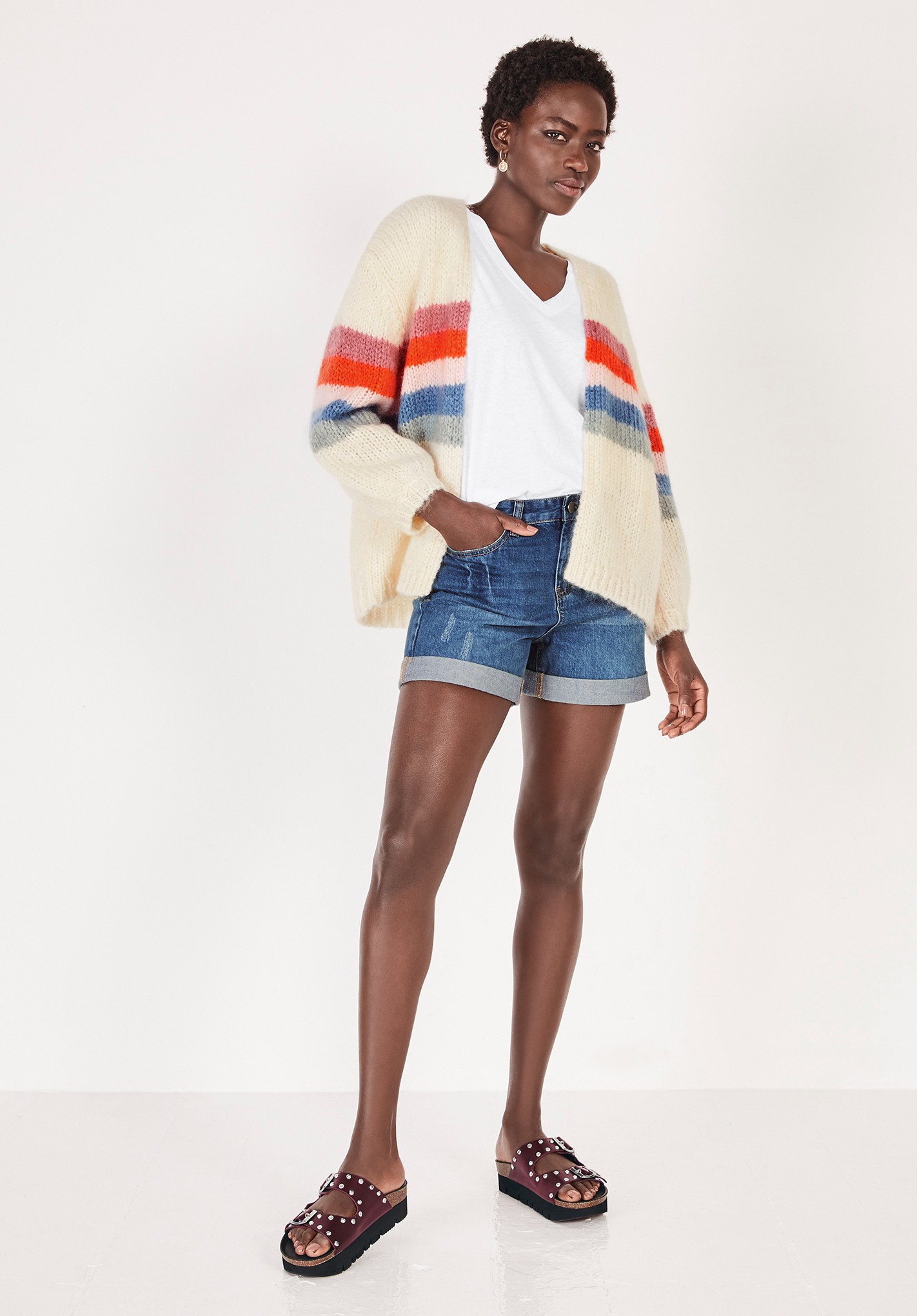 hush rainbow cardigan