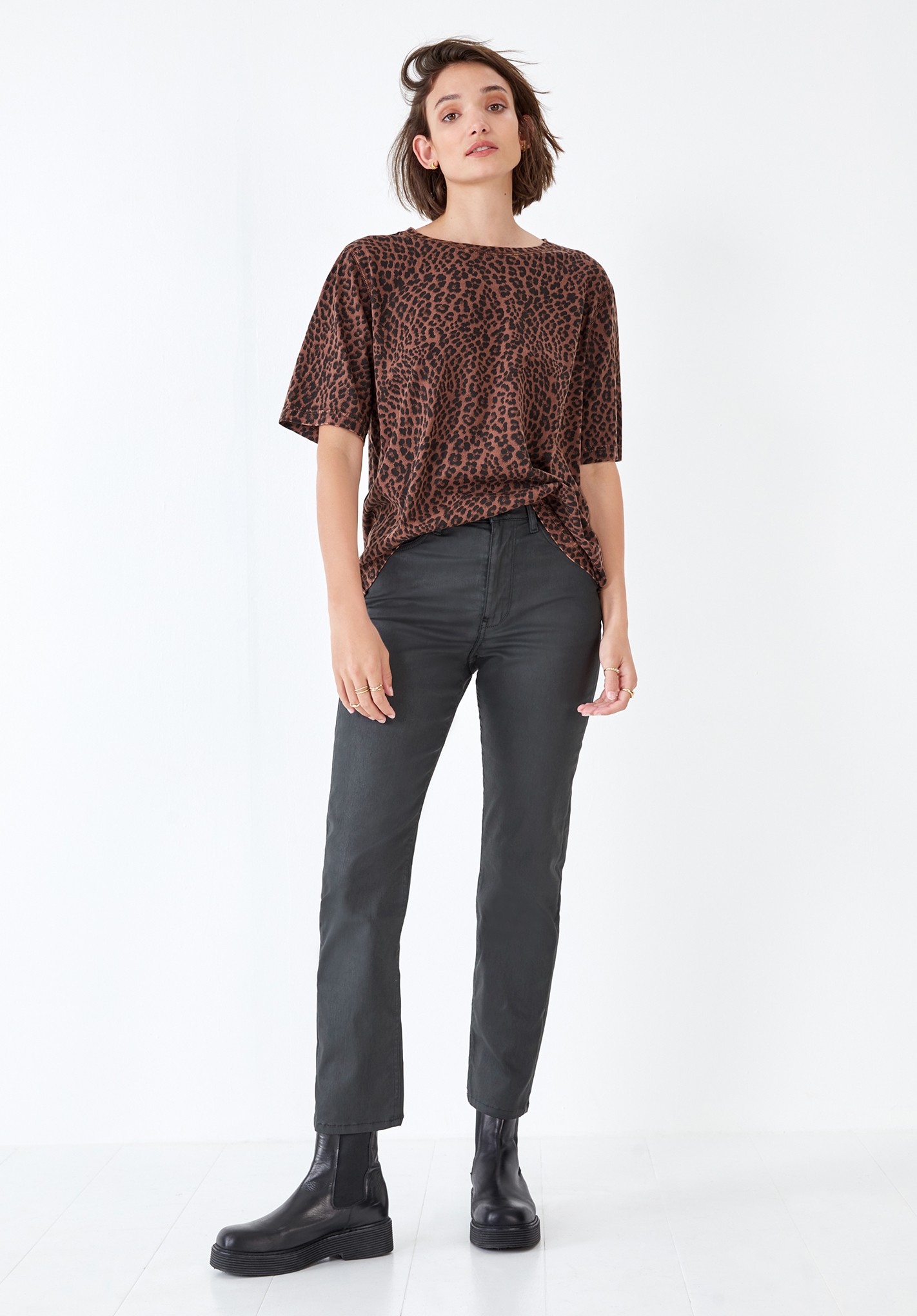 hush oversized leopard sweatshirt